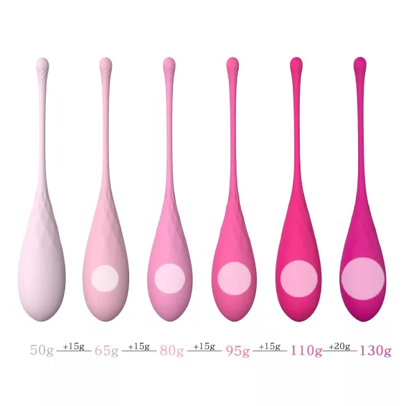 Sex HD Eggs - комплект от 6 кегелови топчета - розови
