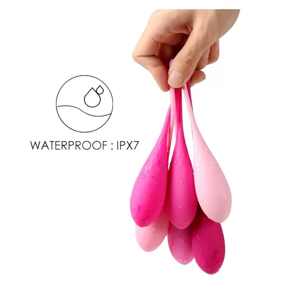 Sex HD Eggs - комплект от 6 кегелови топчета - розови