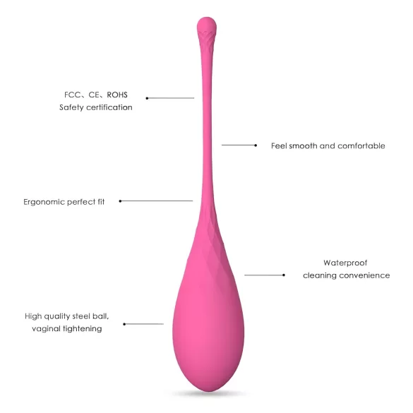 Sex HD Eggs - комплект от 6 кегелови топчета - розови