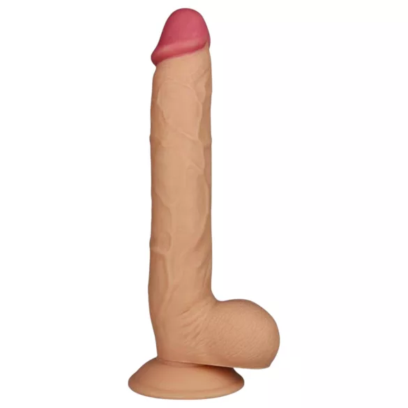 Lovetoy King-Sized - реалистично дилдо с вакуум основа - 25 см натурален