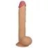 Lovetoy King-Sized - реалистично дилдо с вакуум основа - 25 см натурален