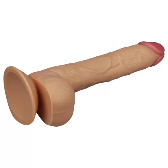 Lovetoy King-Sized - реалистично дилдо с вакуум основа - 25 см натурален