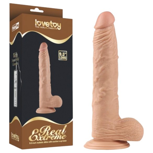 Lovetoy Real Extreme - дилдо с вендуза - 24см