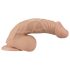 Lovetoy Real Extreme - дилдо с вакуумна основа - 23 см (естествен цвят)