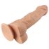 Lovetoy Real Extreme - дилдо с вакуумна основа - 23 см (естествен цвят)