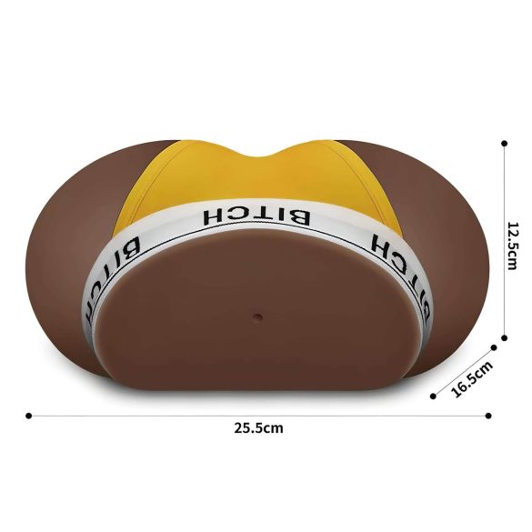 Lovetoy - изкуствена вагина торс с прашки - тъмен натурален цвят