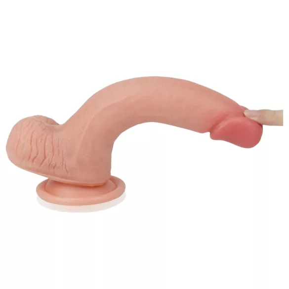 Lovetoy Nature Cock - реалистично дилдо с две слоя - 20см - телесен