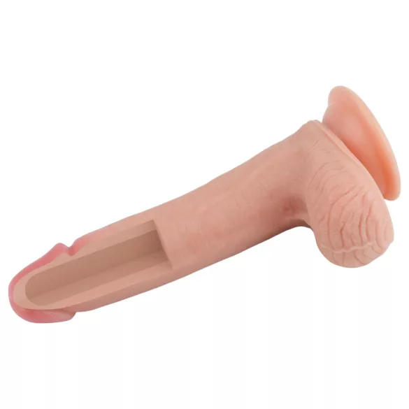 Lovetoy Nature Cock - реалистично дилдо с две слоя - 20см - телесен
