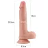 Lovetoy Nature Cock - реалистично дилдо с две слоя - 20см - телесен
