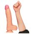 Lovetoy Естествен пенис - двуслоен реалистичен дилдо - 25см (натурален)