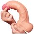 Lovetoy Естествен пенис - двуслоен реалистичен дилдо - 25см (натурален)