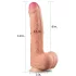 Lovetoy Nature Cock - реалистично дилдо с двойна плътност - 28 см - телесен