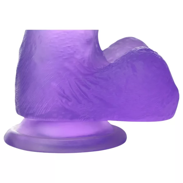 Lovetoy Jelly Studs - дилдо с вендуза - 15 см - лилав
