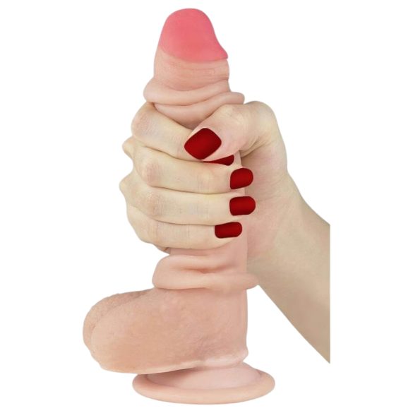 Lovetoy Pлъзгащa кожа - двуслоен - 18см (естествен)