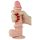 Lovetoy Sliding-Skin - двуслоен дилдо - 21см (естествен цвят)
