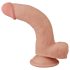 Lovetoy Sliding-Skin - двуслоен дилдо - 21см (естествен цвят)