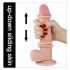 Lovetoy Sliding-Skin - двуслоен дилдо - 21см (естествен цвят)