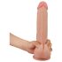Lovetoy Sliding-Skin - двуслоен дилдо - 23см (естествен)