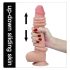 Lovetoy Sliding-Skin - двуслоен дилдо - 23см (естествен)