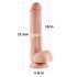 Lovetoy Sliding-Skin - двуслоен дилдо - 23см (естествен)