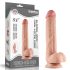 Lovetoy Sliding-Skin - двуслоен дилдо - 23см (естествен)