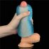 Lovetoy Training Master - Двустранен оребрен мастурбатор (син)