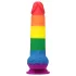 Lovetoy Prider - реалистично дилдо с тестиси - 20см - дъга