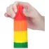 Lovetoy Prider - реалистично дилдо с тестиси - 20см - дъга
