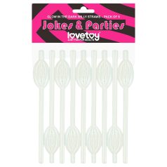   Lovetoy - сламка със светеща вагина - бяла