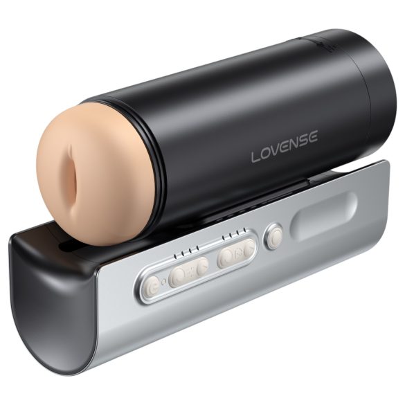 LOVENSE Solace Pro - умен мастурбатор с движещи се удари (черен)