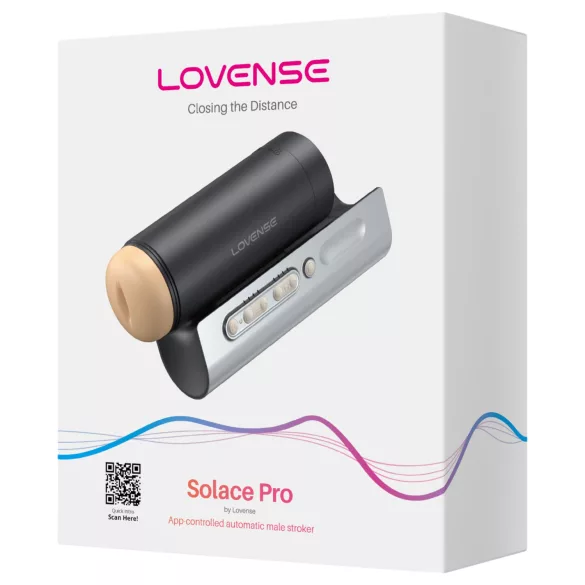 Lovense Solace Pro - мастурбатор за мъже с управление чрез приложение (черен)
