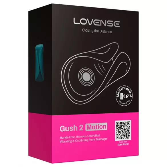 Lovense Gush 2 - вибратор за глава на пениса с управление чрез приложение (тюркоаз)