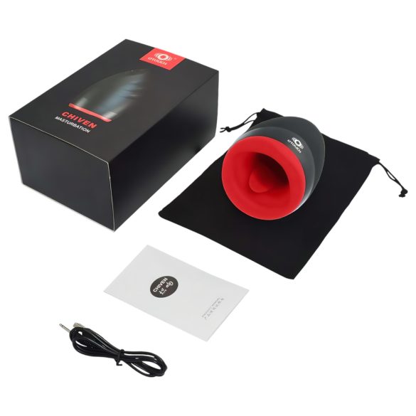 OTOUCH Chiven 2 - вибриращ мастурбатор уста - акумулаторен - черен