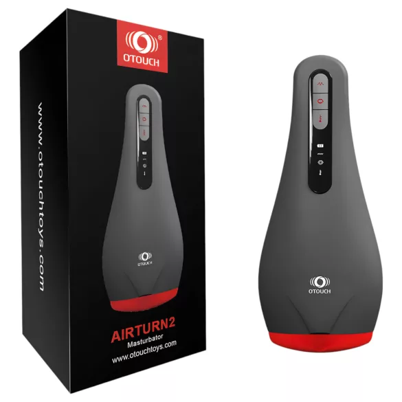 OTOUCH Airturn 2 - мъжки мастурбатор с вакуум - акумулаторен - черен