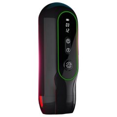   Leopard - мастурбатор с вибрация и движеща се нагоре-надолу глава - черен