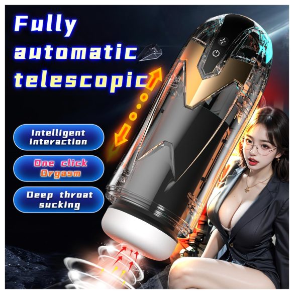 Leopard - мастурбатор тласък - черен