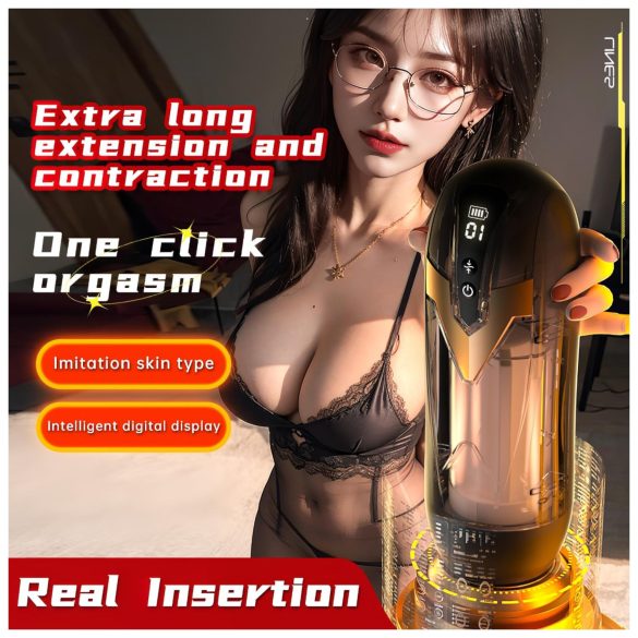 Leopard - мастурбатор тласък - черен