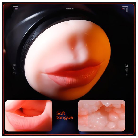 Leopard - орален и вагинален пенис вибратор (естествен)