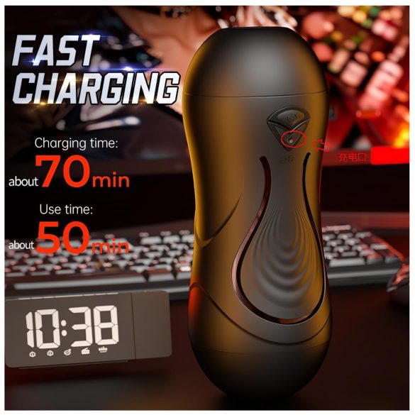 Leopard - орален и вагинален пенис вибратор (естествен)