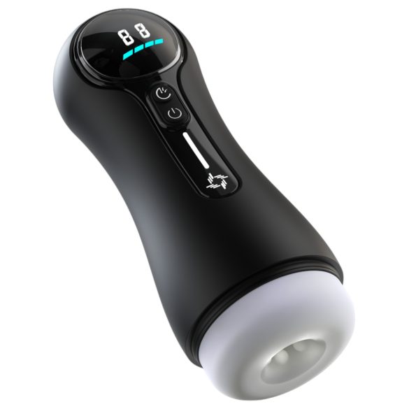 Leopard - черен всмукващ мастурбатор