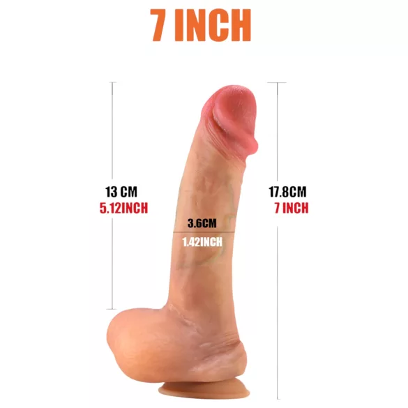 FeelSkin - ултра реалистично дилдо - натурален - 17,8 см