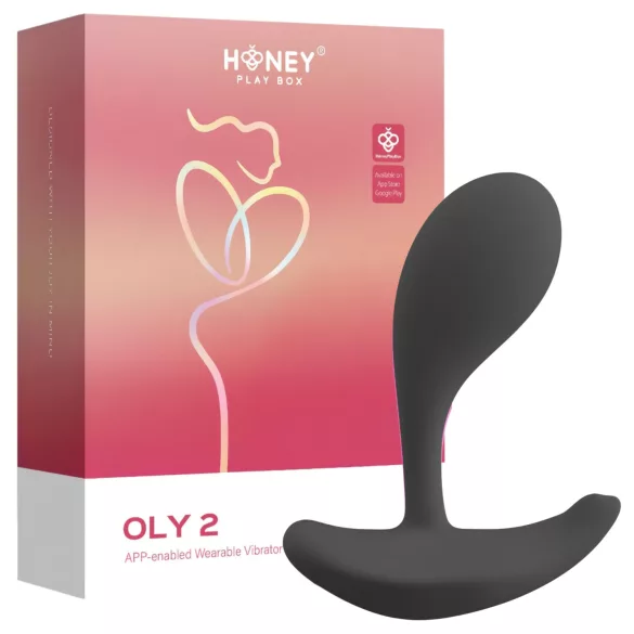 Honey Play Box Oly 2 - вибратор за G-точка и клитор с управление чрез приложение (черен)