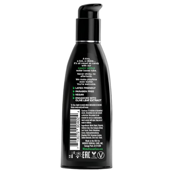Wicked - лубрикант на водна основа - карамелена ябълка 60ml
