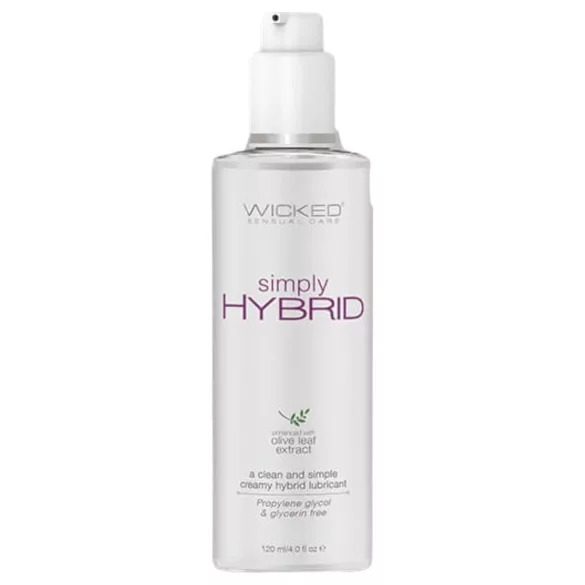 Wicked Simply Hybrid - лубрикант на водна и силиконова основа - 120 мл