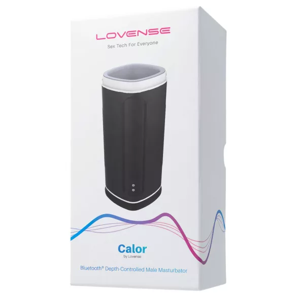 Lovense Calor - загряващ мастурбатор с управление чрез приложение за мъже (черен)
