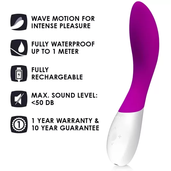 LELO Mona Wave - вибратор за G-точка - водоустойчив - лилав