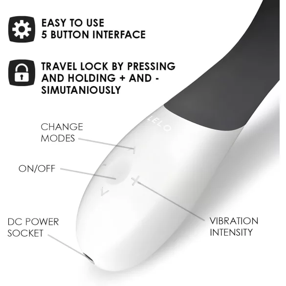LELO Mona Wave - вибратор за G-точка - водоустойчив - черен