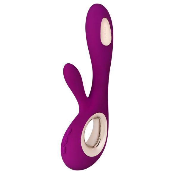 LELO Soraya Wave - акумулаторен, въртящ се вибратор с клитор стимулатор (лилав)