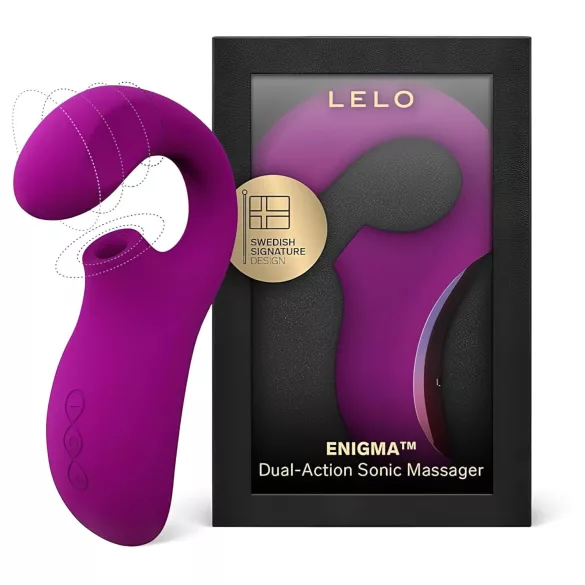 LELO Enigma - презареждащ се водоустойчив 2в1 G-точка вибратор лилав