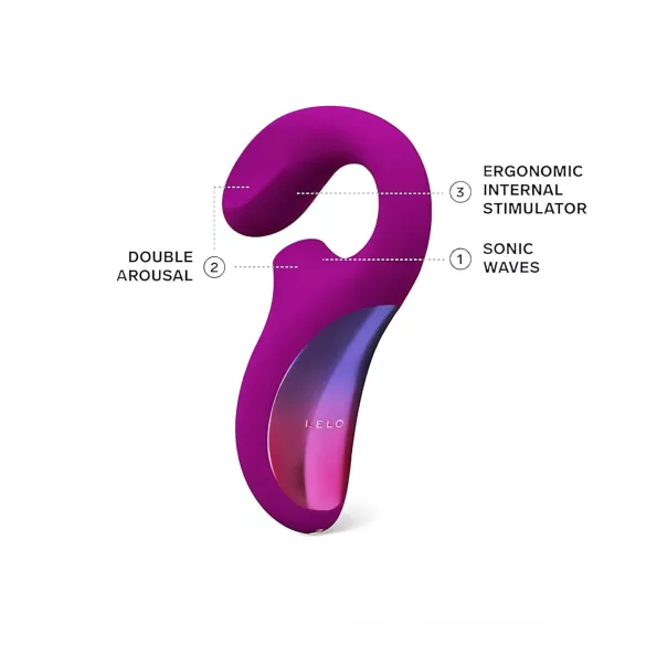 LELO Enigma - презареждащ се водоустойчив 2в1 G-точка вибратор лилав